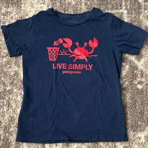 Patagonia Kids’ Navy Short-Sleeve Kids Tee 🦀 ♻️